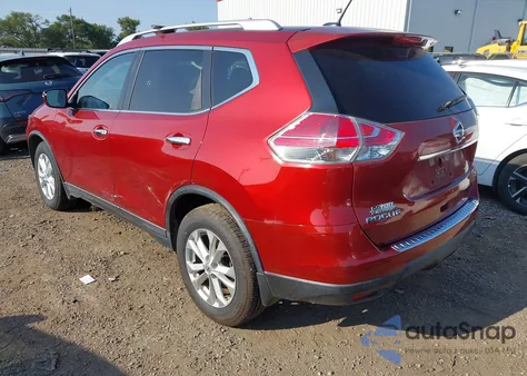 2016 Nissan Rogue Sv z USA, uszkodzony, nr VIN KNMAT2MT4GP656067